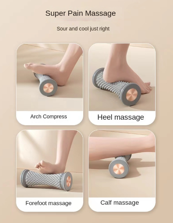 Foot Arch Massage Roller for Plantar Fasciitis Relief, Flat Feet Correction, Acupoint Therapy and Meridian Stimulation