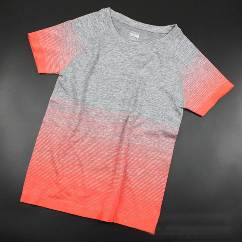 Gym Women's Sport Shirts Quick Dry Running T-shirt Sleeve Fitness Clothes Tees & Tops Deporte Mujer P096