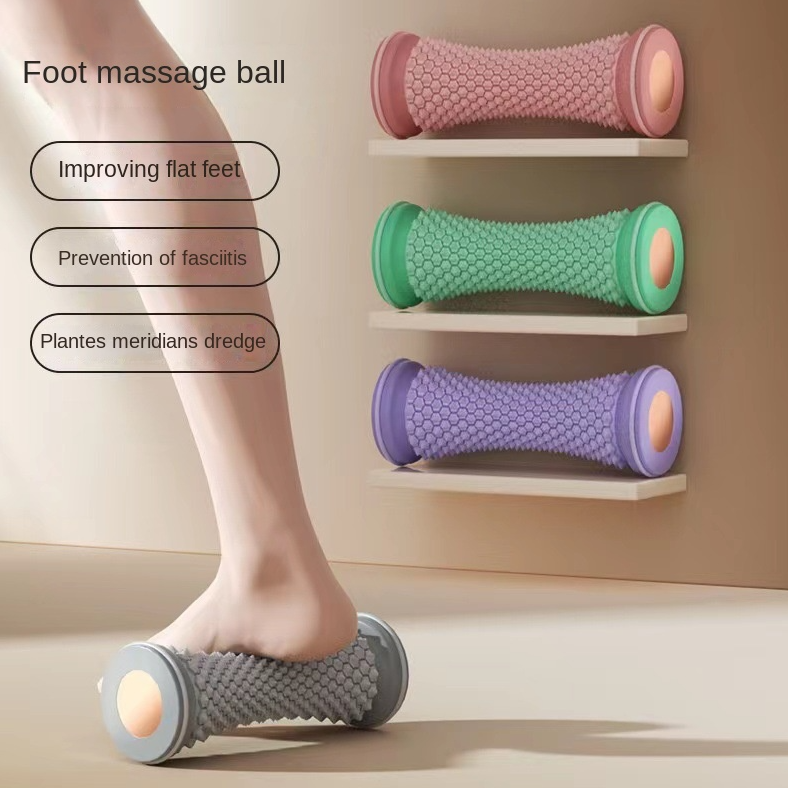 Foot Arch Massage Roller for Plantar Fasciitis Relief, Flat Feet Correction, Acupoint Therapy and Meridian Stimulation