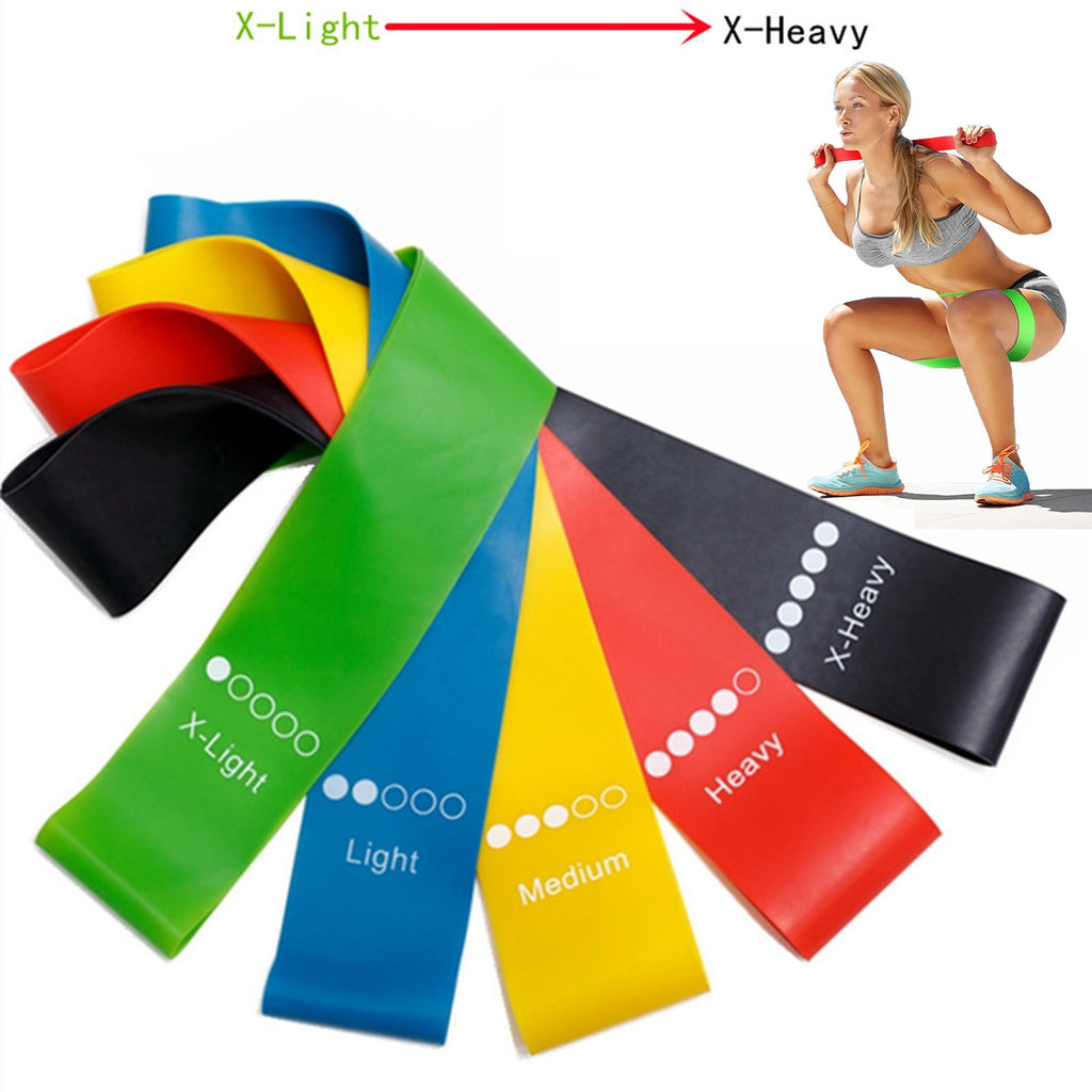 Five-Piece TPE Resistance Bands for Squats, Butt Lifting, Leg and Arm Training, Body Shaping, Yoga Elastic Loop Bands