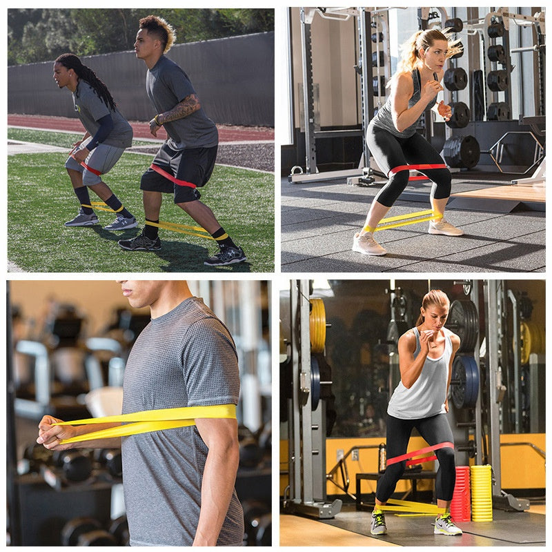 Five-Piece TPE Resistance Bands for Squats, Butt Lifting, Leg and Arm Training, Body Shaping, Yoga Elastic Loop Bands